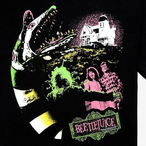 ❤️NWT VINTAGE HOT TOPIC BEETLEJUICE TEE GIANT SANDWORM - SIZE 2X - HALLOWEEN - Picture 1 of 11